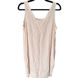 SONG by Valerie Gregori McKenzie Blush V Neck Dress with Pockets Size Small